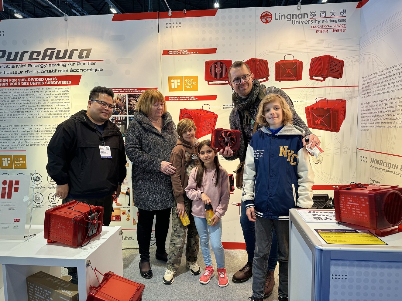  LEI team has gifted PureAura to two Swiss families.