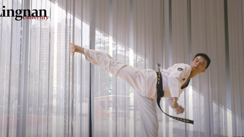 Dr Mok Kam-ming and his Taekwondo