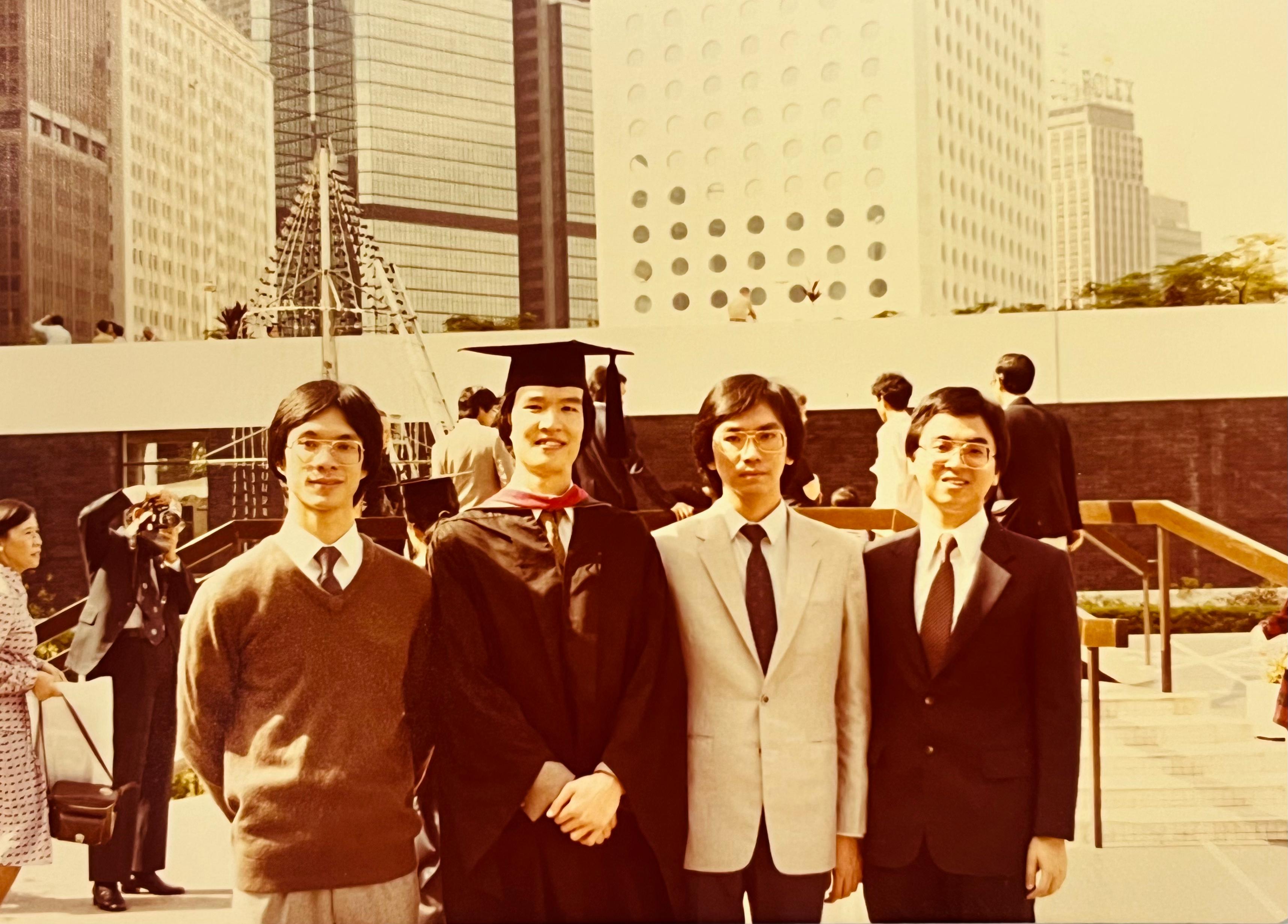 Photo of Sammy Leung's graduation.
