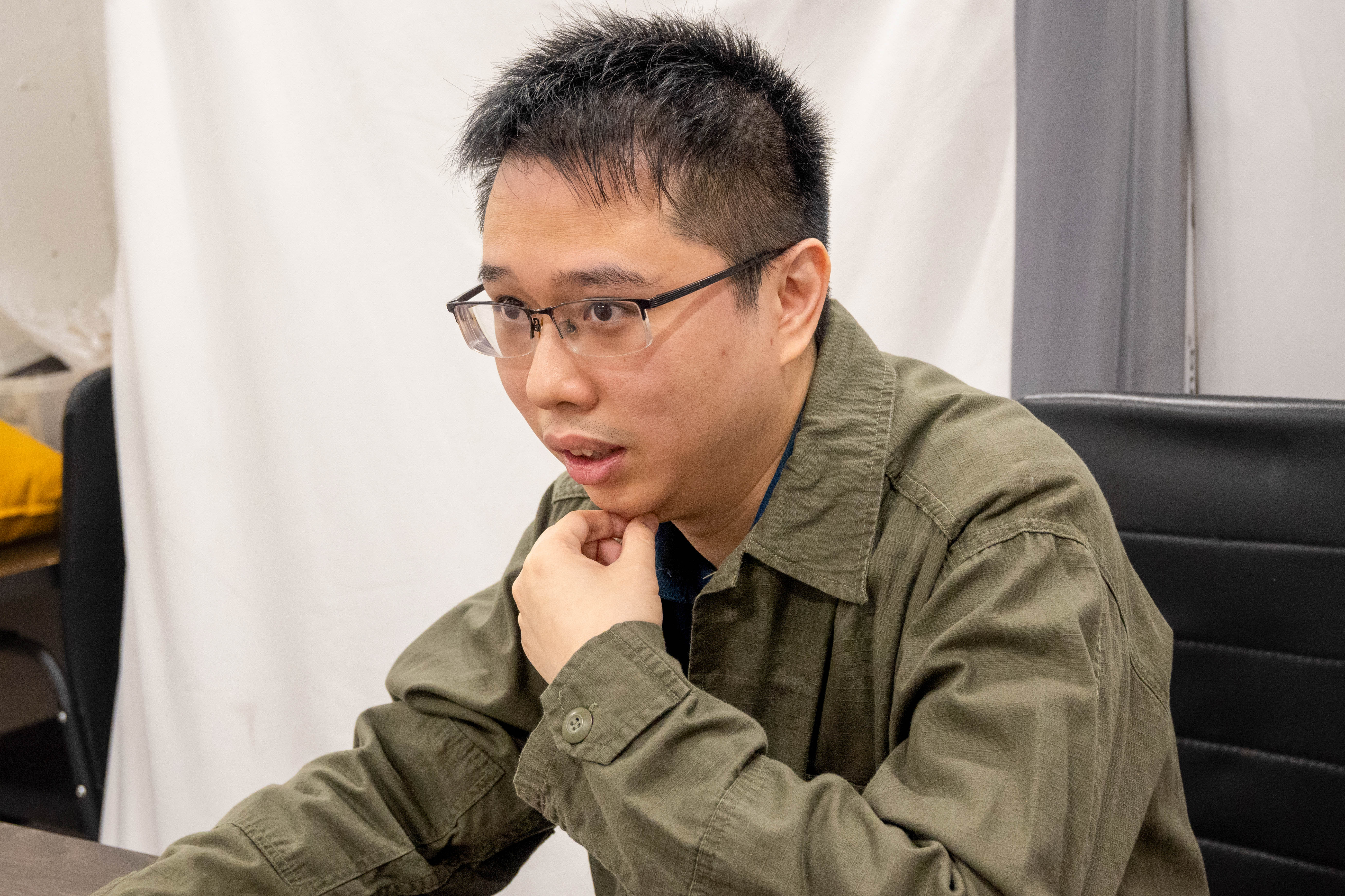 Photo of Dickson sharing.