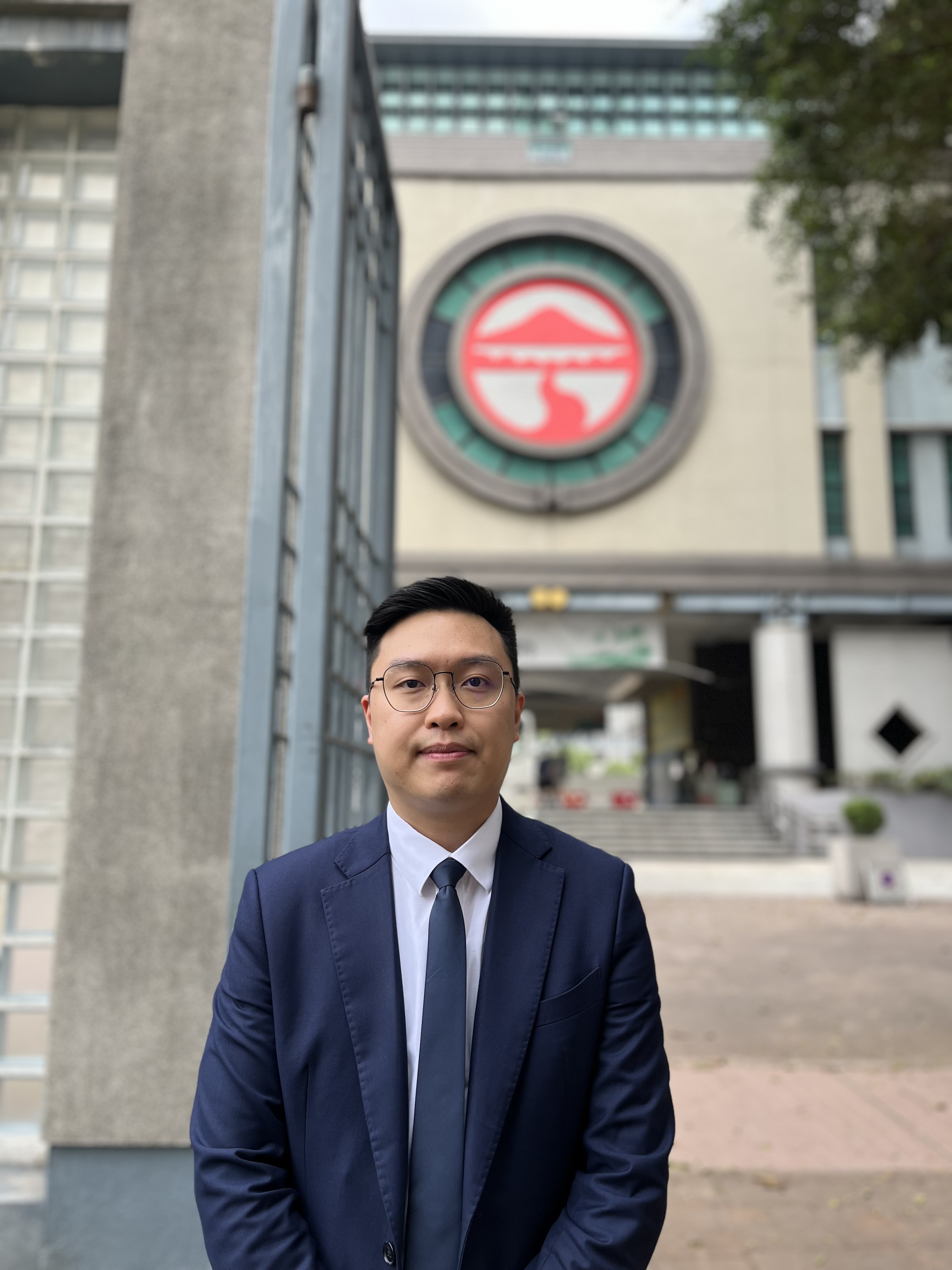 Photo of Charles Yeung at Lingnan University.