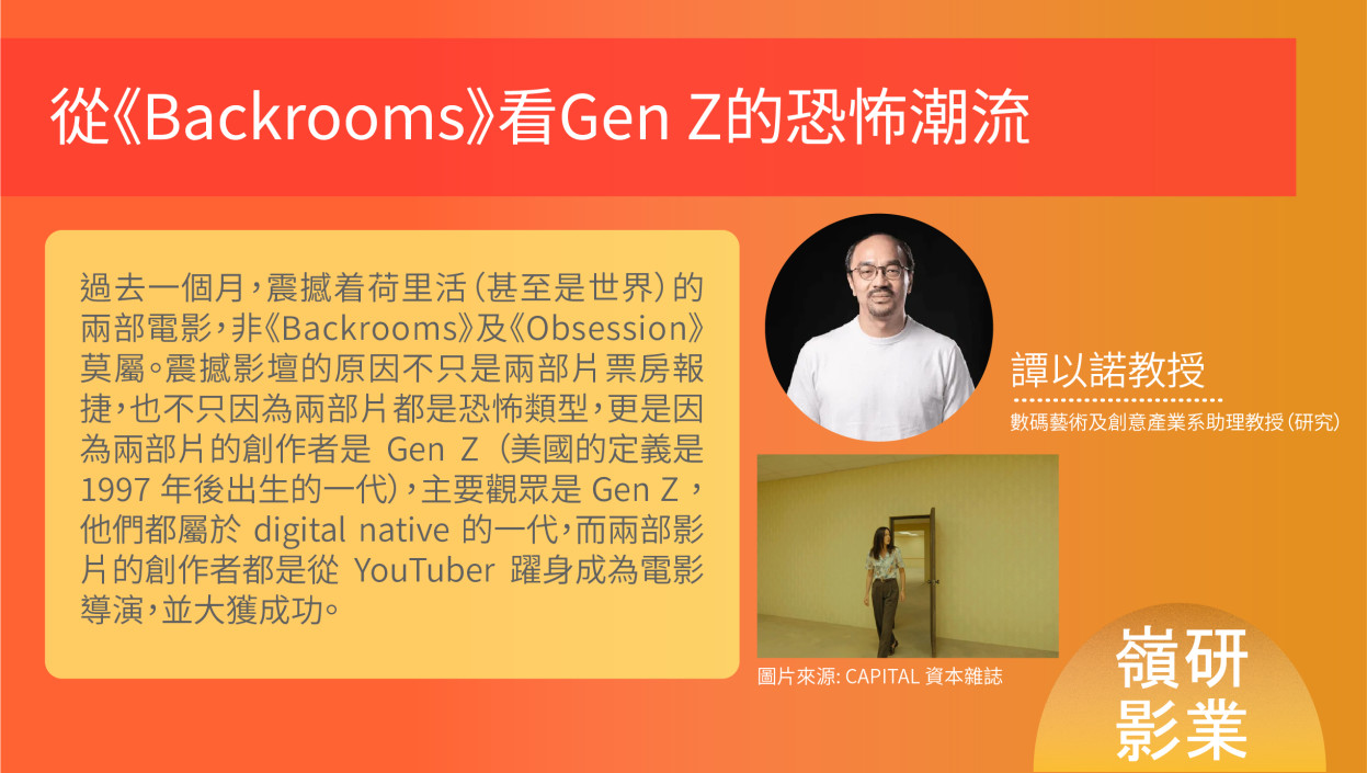 【嶺研影業】從《Backrooms》看 Gen Z 的恐怖潮流