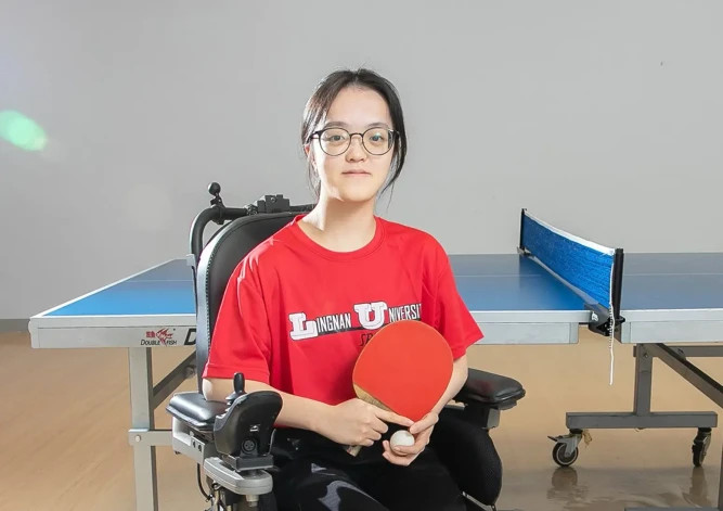 Yuen Wing-ki, student of Animation and Digital Arts programme