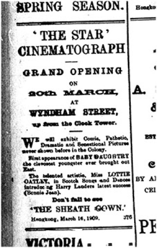 Ad. for Star (China Mail, 16 Mar 1909, 4)