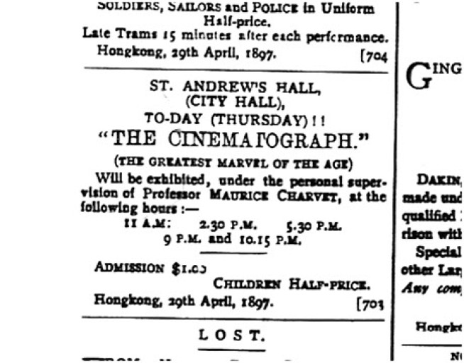 Ad. for Theatre Royal (Hong Kong Telegraph, 29 Apr 1897, 2)