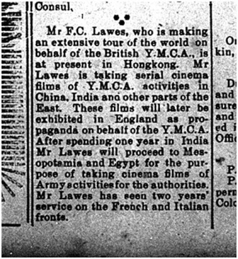 Ad. for YMCA (SCMP, 16 Sep 1918, 2)