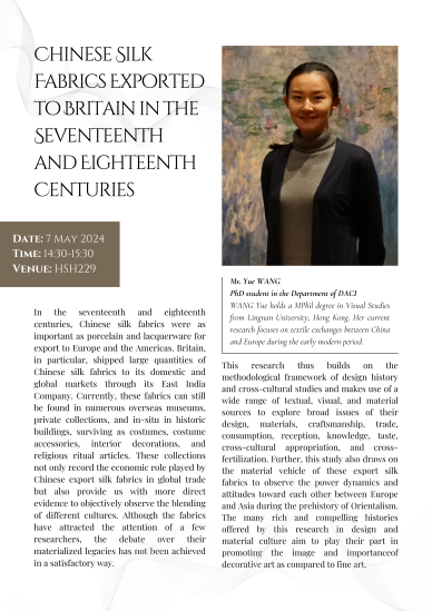 Chinese Silk Fabrics Exported to Britain in the Seventeenth and Eighteenth Centuries