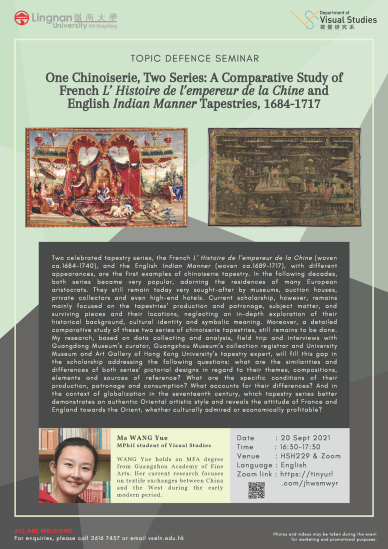 One Chinoiserie, Two Series: A Comparative Study of French L’ Histoire de l’empereur de la Chine and English Indian Manner Tapestries, 1684-1717