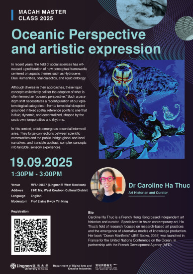 MACAH Master Class 2025-2026: "Oceanic Perspective and artistic expression" 