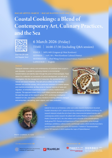 MACAH Master Class 2025-2026: Coastal Cookings: a Blend of Contemporary Art, Culinary Practices, and the Sea
