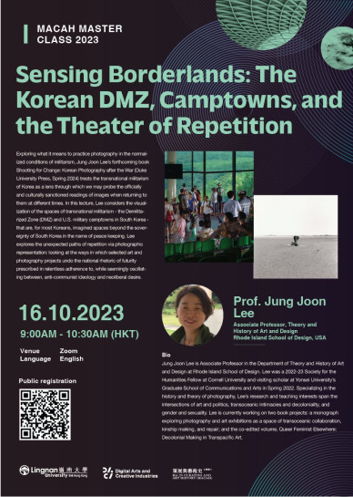 MACAH Master Class 2023-2024: Sensing Borderlands: The Korea DMZ, Camptowns, and the Theatre of Repetition