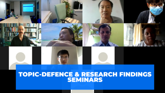 Topic-Defence & Research Findings Seminars on 20 April 2020