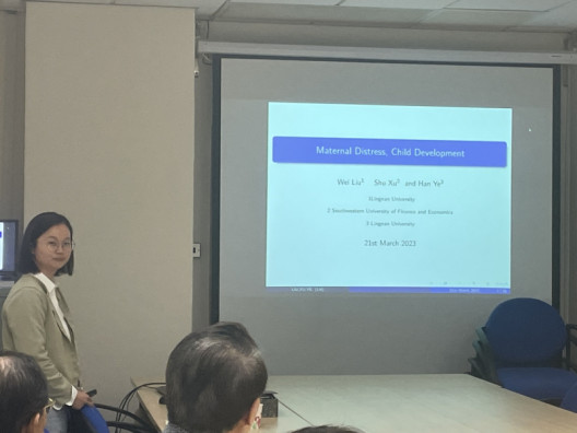 Brownbag seminar cum Research Finding seminar by Ms. LIU Wei on 21 March 2023