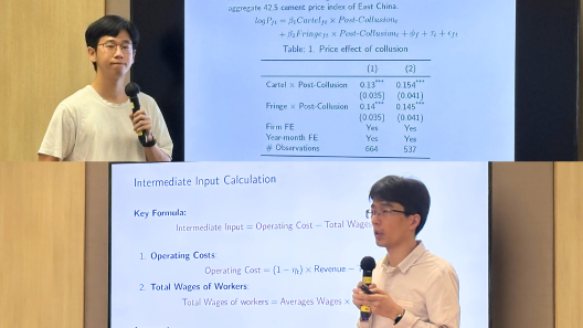 Brownbag Seminar cum Topic Defence and Research Findings Seminars by Mr. FENG Huanxi and Mr. LIU Mengxin (ECON PhD Student, Lingnan University) on 23 April 2025