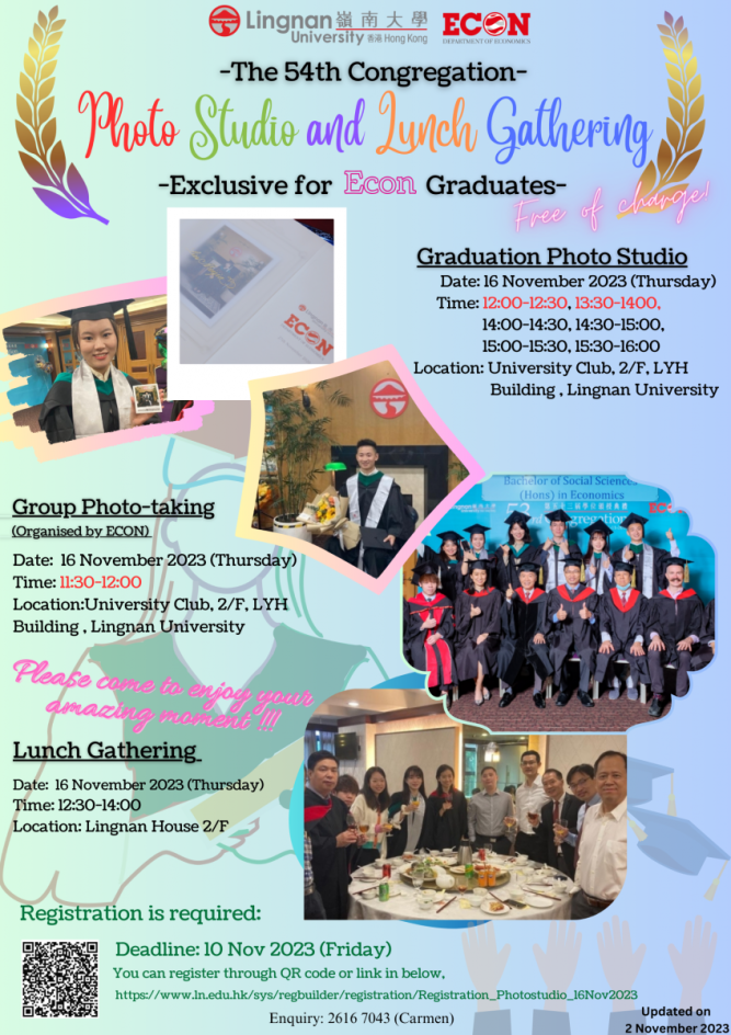 54th Graduation Photo Studio & Lunch Gathering 2023