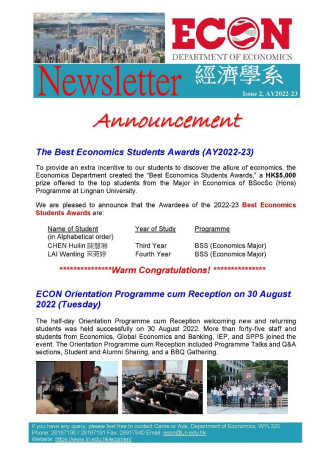 ECON Newsletter Issue 2