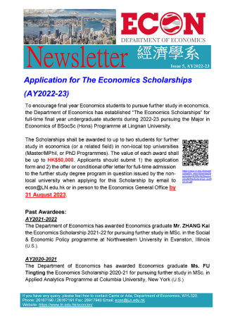 ECON Newsletter Issue 5