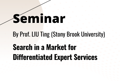 Seminar-on-Search-in-a-Market-for-Differentiated-Expert-Serv