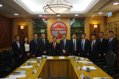 Professor Joshua K. Mok, Vice-President of Lingnan University, chaired the meeting with the delegation from Hebei Province.