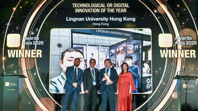 The only awardee at THE Awards Asia 2026 - Lingnan University’s CineSim wins Technological or Digital Innovation of the Year