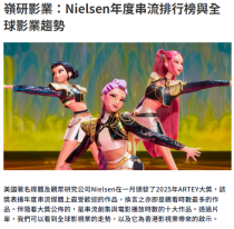 嶺研影業：Nielsen年度串流排行榜與全球影業趨勢 - 資本雜誌