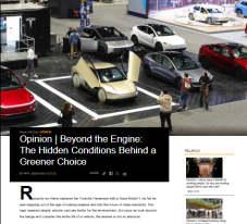 Opinion | Beyond the Engine: The Hidden Conditions Behind a Greener Choice - 橙新聞 （只有英文）