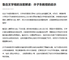 魯迅文學觀的深度解讀：許子東教授的啟示 - 搜狐