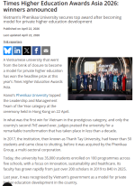Times Higher Education Awards Asia 2026: winners announced - 泰晤士高等教育 （只有英文）