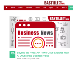 Beyond the Hype: AI+ Power 2026 Explores How AI Drives Real Business Value - 巴士的報 〔只有英文）