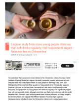 Lingnan study finds more young people drink tea than soft drinks regularly; Half respondents regard flavoured tea as Chinese tea - 巴士的報 （只有英文）