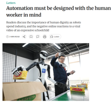 Letters | Automation must be designed with the human worker in mind - 南華早報（只有英文）