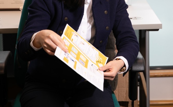 A dementia pamphlet designed by Lingnan students.