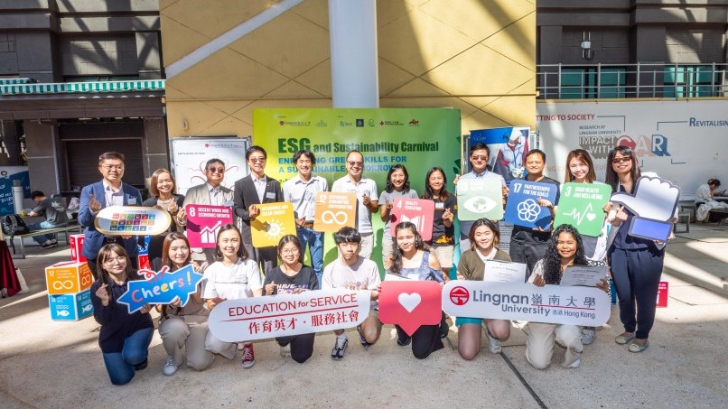 Lingnan University and A Plastic Ocean Foundation co-host the ESG and Sustainability Carnival to build a green campus