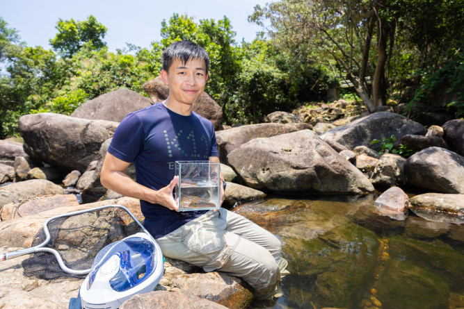 Prof Alphonse Tsang Hin-fat, Research Assistant Professor in Lingnan University's Division of Science, awarded over HK$1.1 million in GRF funding for his research on freshwater biodiversity.