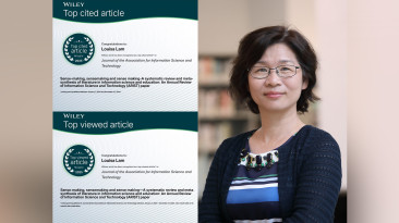 Dual recognition: Dr Louisa Lam's article earns 2025 Top Viewed & Top Cited Paper in JASIST
