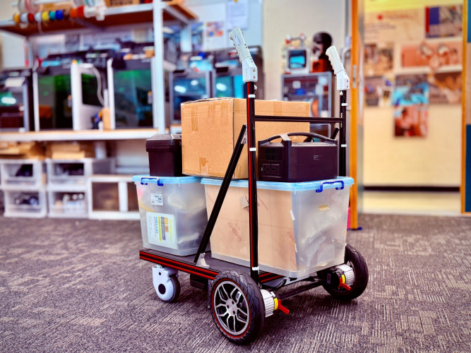  Experimental testing has shown that the AI smart trolley can lessen pushing effort by up to 90 per cent