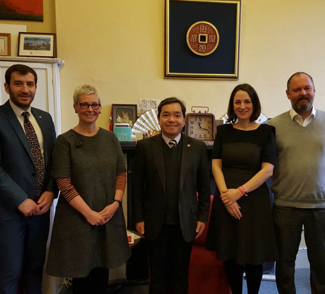 Lingnan Research Team promotes international collaboration in the UK