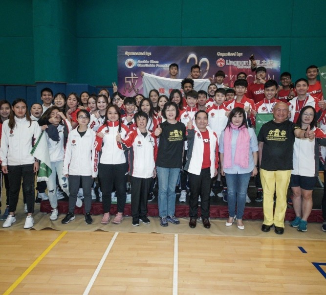 Lingnan sports teams demonstrate good plays at the Jackie Chan Challenge Cup