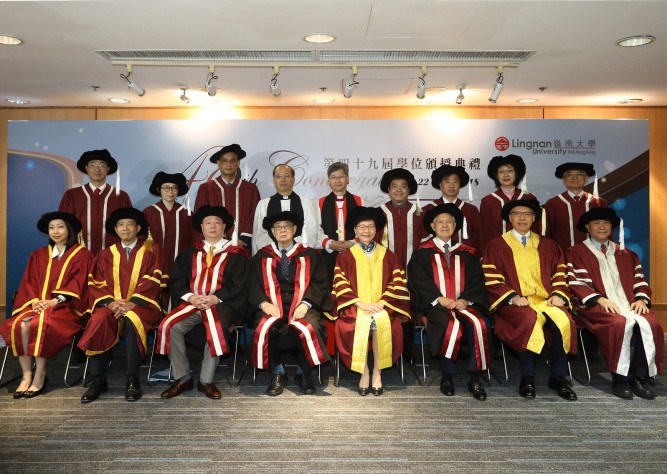Lingnan University confers honorary doctorates upon three distinguished individuals