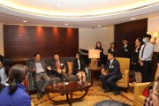 Students and top executives exchange thoughts at CEO Luncheon Series Talk 