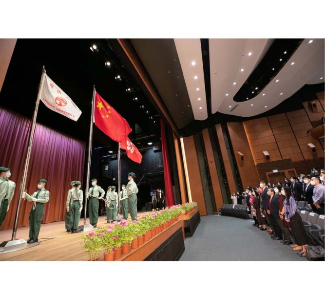 LU holds Flag Raising Ceremony to mark 73rd National Day