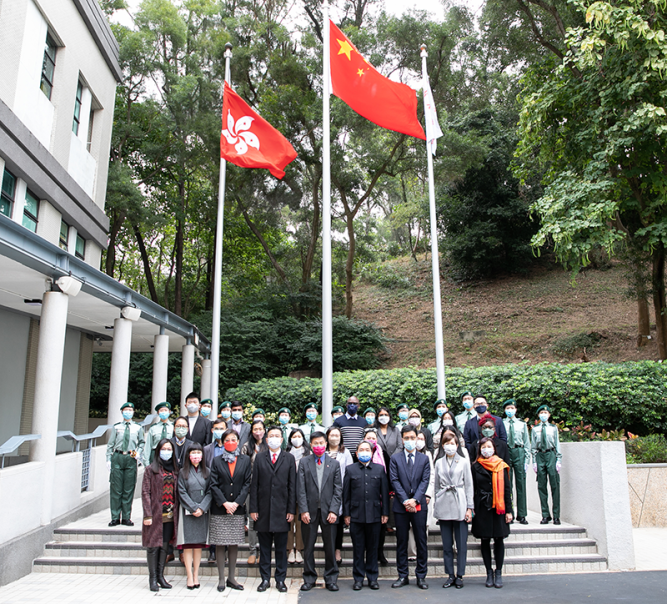 Lingnan University holds national flag raising ceremony 