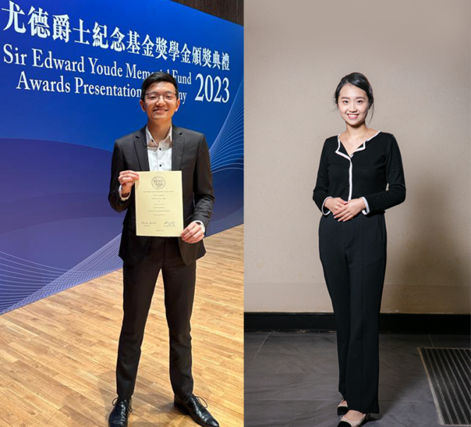 Two final-year undergraduates receive prestigious scholarships