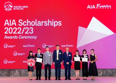Three top Lingnan students named AIA Scholars