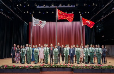Lingnan University holds Flag Raising Ceremony to mark 74th National Day