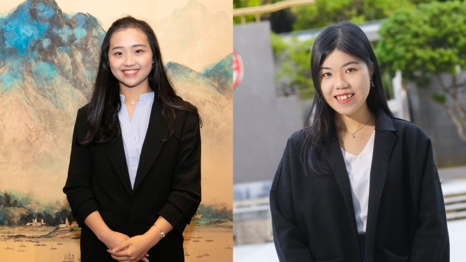 余安生同学及陈雅乔同学