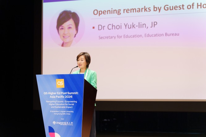 Dr Choi Yuk-lin, Hong Kong’s Secretary for Education