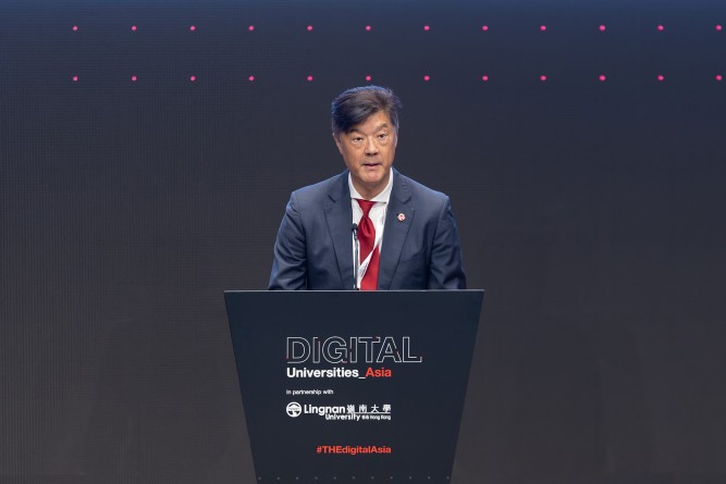 Bringing together more than 300 experts from around the world, Lingnan University proudly co-hosted the Digital Universities Asia 2025 conference in partnership with Times Higher Education (THE).