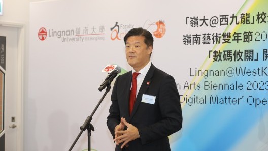 Council Chairman Mr Andrew Yao Cho-fai delivers a speech at the ceremony.