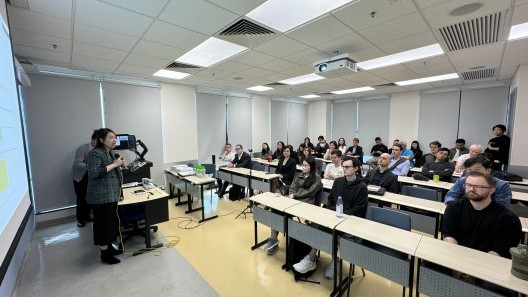 Around 50 staff from Lingnan University attended the talk either online or in-person.